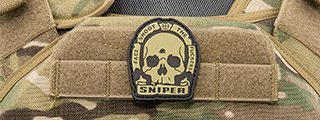 "Face Shoot the Fuckers" PVC Patch (Color: Tan)