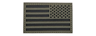 Reflective Fabric Reverse US Flag (Color: OD Green)