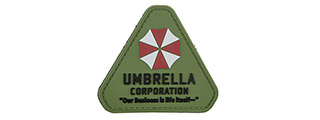 Resident Evil Umbrella Corporation "Our Business is Life Itself" PVC Patch (Color: OD Green and Red)