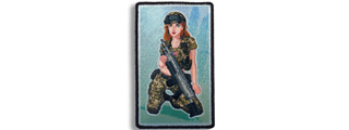 "Ali" The Ginger US Army Ranger Modern Pin-up Girl Embroidered Morale Patch