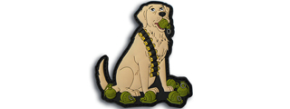 "Go Fetch" The Grenadier Retriever Tactical Dog PVC Morale Patch
