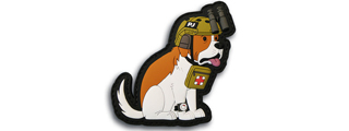 "Giovanni" St. Bernard The Pararescue Jumper Tactical Dog PVC Morale Patch