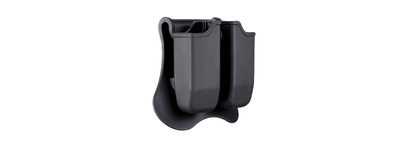 Amomax Double Magazine Pouch for Glock Airsoft Magazines (Black)
