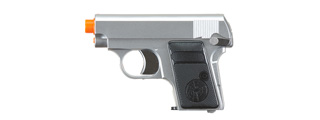 HG-107S HFC COMPACT GAS POWERED PISTOL W/ MOCK SUPPRESSOR(SILVER)
