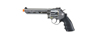 HFC SAVAGE BULL 6" GAS AIRSOFT REVOLVER PISTOL - FULL SIZE - SILVER