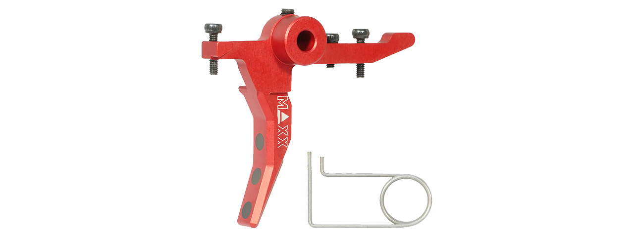 Maxx Model CNC Aluminum Advanced Speed Trigger for Wolverine MTW (Style C)(Red)