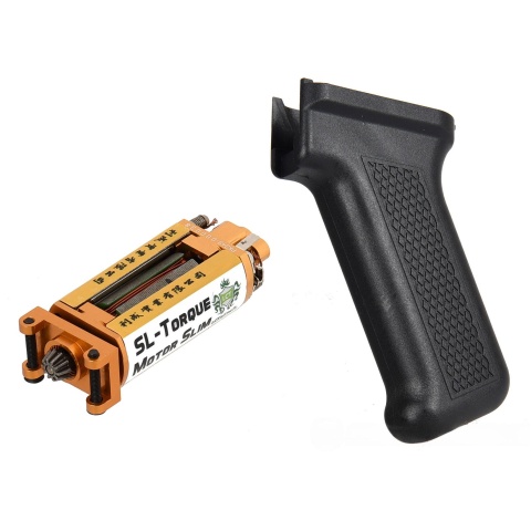 LCT Airsoft SL-Torque Motor w/ Slim Motor Pistol Grip - BLACK