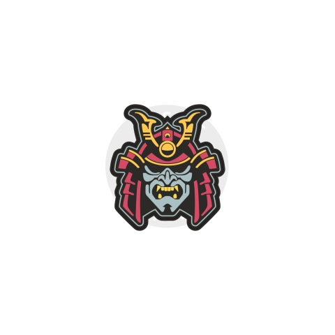 Samurai Helmet Full Color PVC Patch