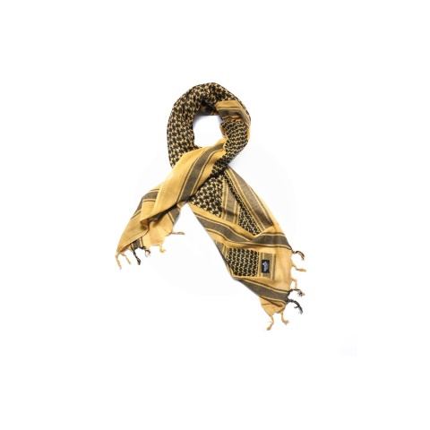 Lancer Tactical Multi-Purpose Shemagh Face Head Wrap - YELLOW / BLACK