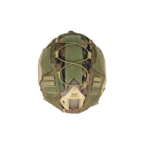 Lancer Tactical 1000D Nylon Polyester Bump Helmet Cover (Color: Woodland)