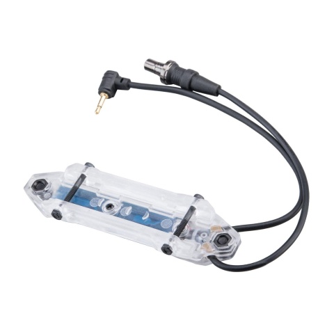 Atlas Custom Works Transparent Dual Pressure Switch for Flashlight and PEQ w/ Accented Buttons