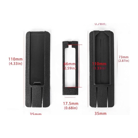 Atlas Custom Works Pressure Switch Mount for Tactical Flashlight DBAL PEQ 15 Suitable for 20mm Picatinny Rail - (Black)
