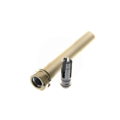 Atlas Custom Works 14mm CCW QD SOCOM 762-RC Mock Suppressor with Flash Hider (Color: Desert Tan)
