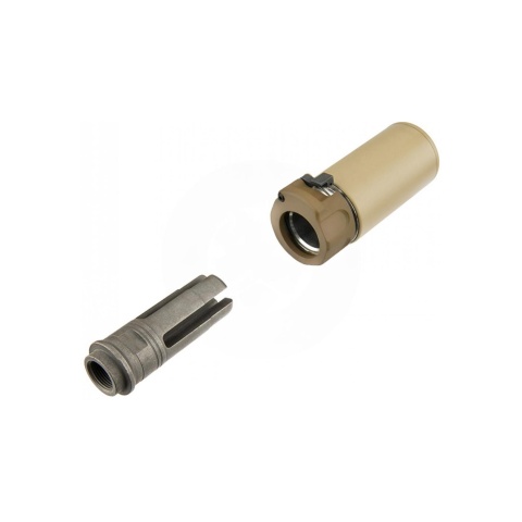 Atlas Custom Works Full Metal SOCOM QD Barrel Extension w/ Flash Hider - (Tan)