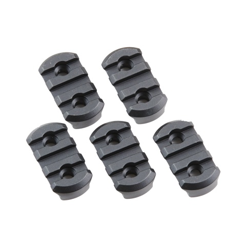 Atlas Custom Works 5 Piece 3 Slot Rail Section for M-LOK & KeyMod Rails (Color: Black)