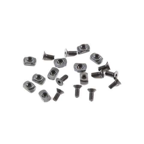 Atlas Custom Works 5 Piece 3 Slot Rail Section for M-LOK & KeyMod Rails (Color: Black)