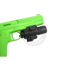 Atlas Custom Works X400 Ultra Tactical LED Rail Mount Light w/ Green Laser (Black)