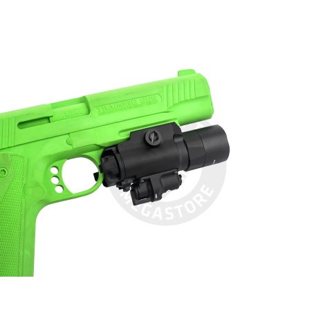 Atlas Custom Works X400 Ultra Tactical LED Rail Mount Light w/ Green Laser (Black)