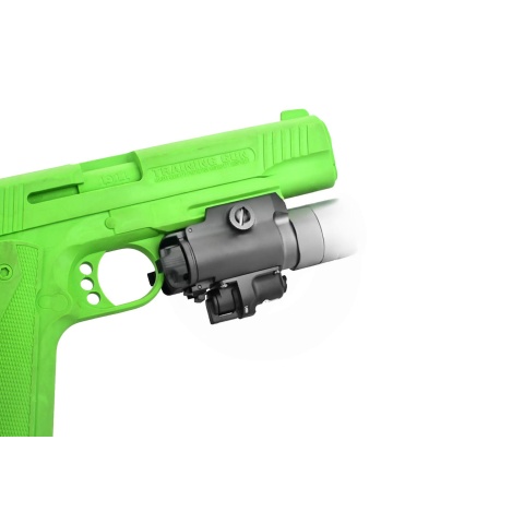 Atlas Custom Works X400 Ultra Tactical LED Rail Mount Light w/ Green Laser (Black)