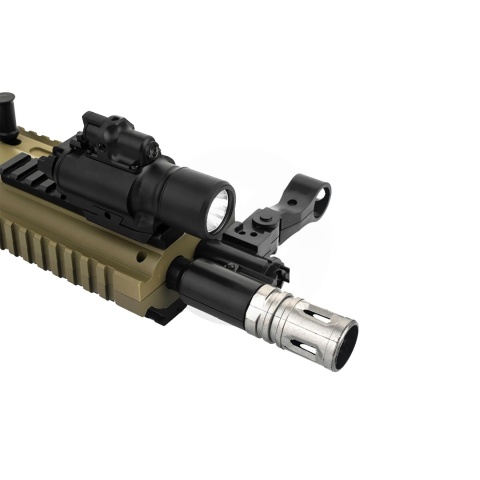 Atlas Custom Works X400 Tactical LED Rail Mount Light w/ Green Laser (Black)