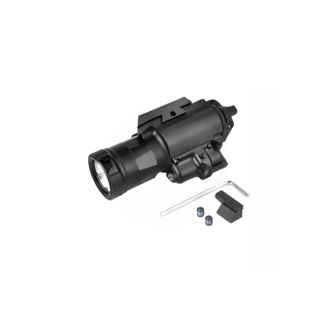 Atlas Custom Works X400UH-A Picatinny Mount Pistol Scout Light w/ Red Laser - (Black)