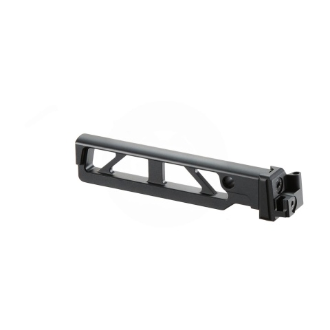 Atlas Custom Works Skeletonized Folding Buffer Tube w/ Hinge Adapter for AK7 Series GBB Rifles - (Black)