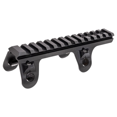 Atlas Custom Works CNC Aluminum Low Profile Rail Claw Mount for MP5 GBB/AEG Airsoft SMG Series - (Black)