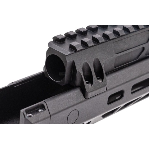 Atlas Custom Works CNC Aluminum 10.1 Inch M LOK Handguard w/ Railed Gas Tube for CYMA AKM AEG Airsoft Rifles - (Black)