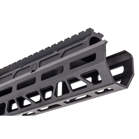 Atlas Custom Works CNC Aluminum 10.1 Inch M LOK Handguard w/ Railed Gas Tube for CYMA AKM AEG Airsoft Rifles - (Black)