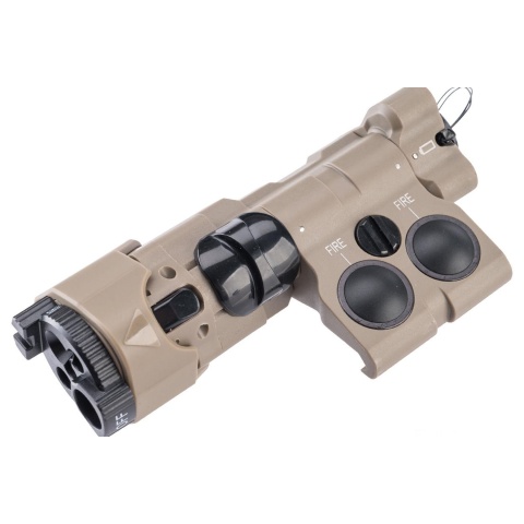 Atlas Custom Works 220 Lumens Offset Modular Airsoft Flashlight Laser and IR Combo