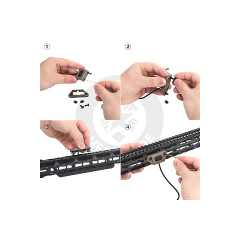 Atlas Custom Works ML Modbutton Life Remote Tape Switch (Dark Earth)