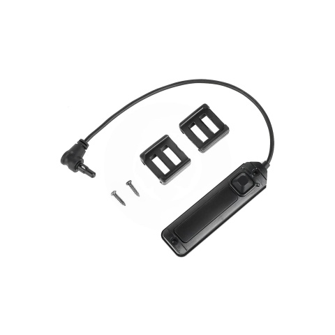 Atlas Custom Works Dual Function Tactical Flashlight Tape Switch w/ Crane Plug - (Black)