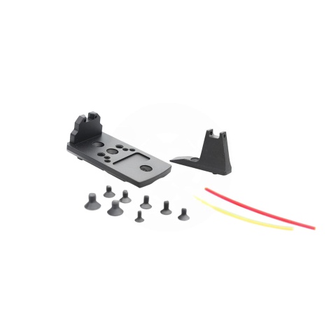 Atlas Custom Works Fiber Front and Rear Sight Mount/Mount Base for AAP-01 GBB Pistol