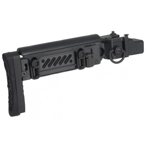 Atlas Custom Works Telescopic Buttstock w/ Cheek Riser For GHK AKM (V3) Airsoft Rifles