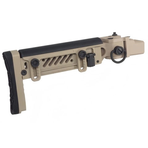 Atlas Custom Works Telescopic Buttstock w/ Cheek Riser For GHK AKM (V3) Airsoft Rifles