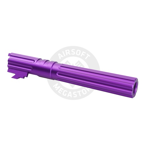 Atlas Custom Works 5.1 Inch Aluminum Straight Fluted Outer Barrel for TM Hicapa M11 CW GBBP (Purple)