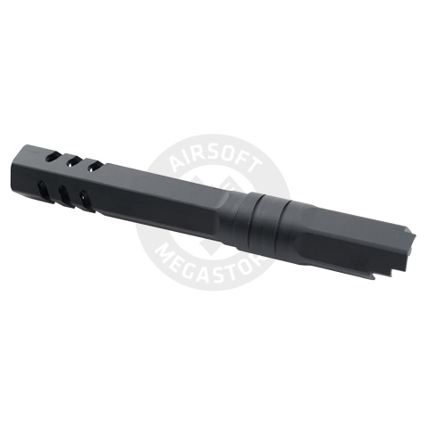 Atlas Custom Works 5.1 Inch Aluminum Hex Outer Barrel for TM Hicapa M11 CW GBBP (Black)