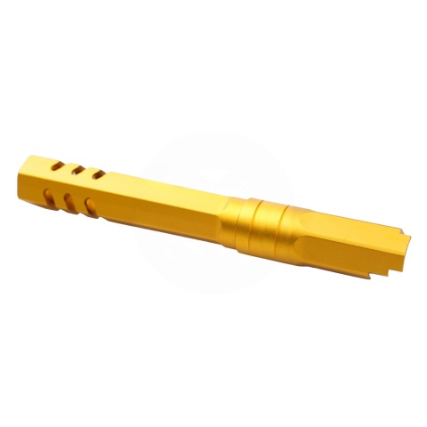 Atlas Custom Works 5.1 Inch Aluminum Hex Outer Barrel for TM Hicapa M11 CW GBBP (Gold)