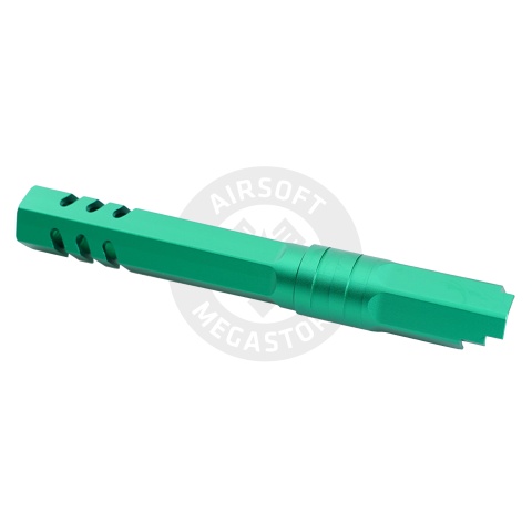 Atlas Custom Works 5.1 Inch Aluminum Hex Outer Barrel for TM Hicapa M11 CW GBBP (Green)