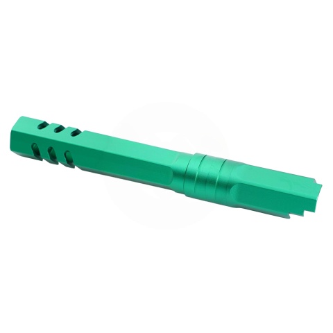 Atlas Custom Works 5.1 Inch Aluminum Hex Outer Barrel for TM Hicapa M11 CW GBBP (Green)