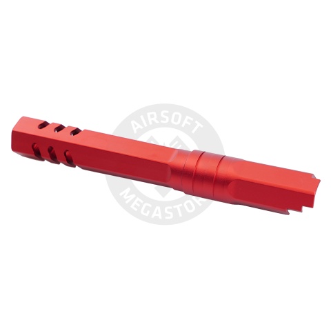 Atlas Custom Works 5.1 Inch Aluminum Hex Outer Barrel for TM Hicapa M11 CW GBBP (Red)