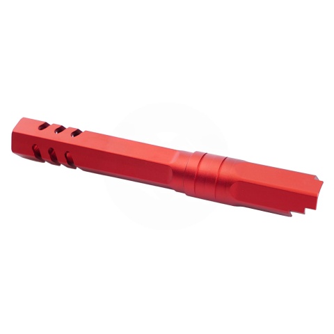 Atlas Custom Works 5.1 Inch Aluminum Hex Outer Barrel for TM Hicapa M11 CW GBBP (Red)