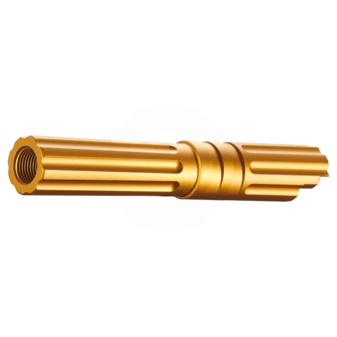 Atlas Custom Works 4.3 Inch Aluminum Straight Fluted Outer Barrel for TM Hicapa M11 CW GBBP (Gold)