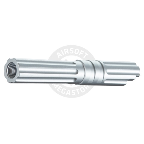 Atlas Custom Works 4.3 Inch Aluminum Straight Fluted Outer Barrel for TM Hicapa M11 CW GBBP (Silver)