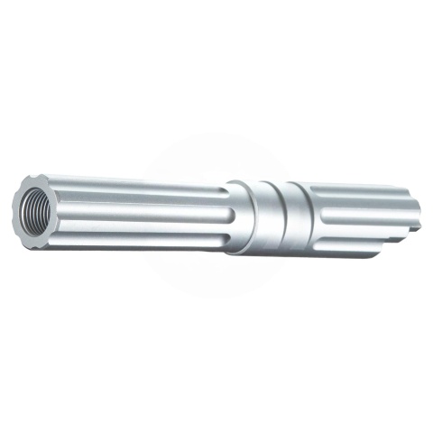 Atlas Custom Works 4.3 Inch Aluminum Straight Fluted Outer Barrel for TM Hicapa M11 CW GBBP (Silver)