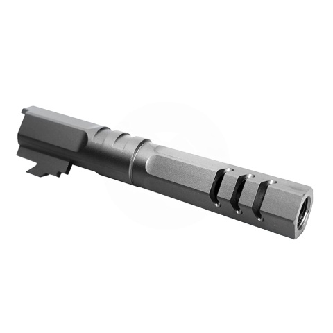 Atlas Custom Works 4.3 Inch Aluminum Hex Outer Barrel for TM Hicapa M11 CW GBBP (Black)