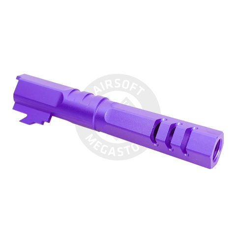 Atlas Custom Works 4.3 Inch Aluminum Hex Outer Barrel for TM Hicapa M11 CW GBBP (Purple)