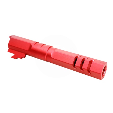 Atlas Custom Works 4.3 Inch Aluminum Hex Outer Barrel for TM Hicapa M11 CW GBBP (Red)