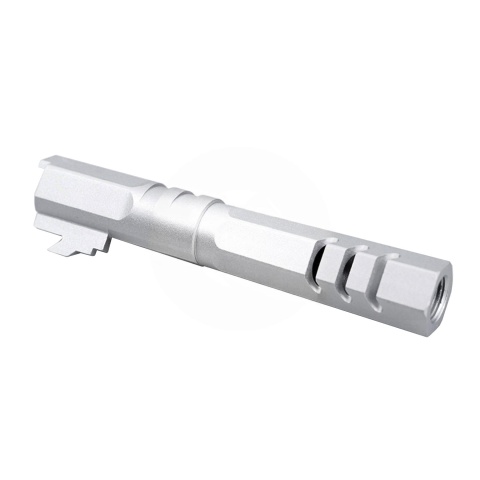 Atlas Custom Works 4.3 Inch Aluminum Hex Outer Barrel for TM Hicapa M11 CW GBBP (Silver)