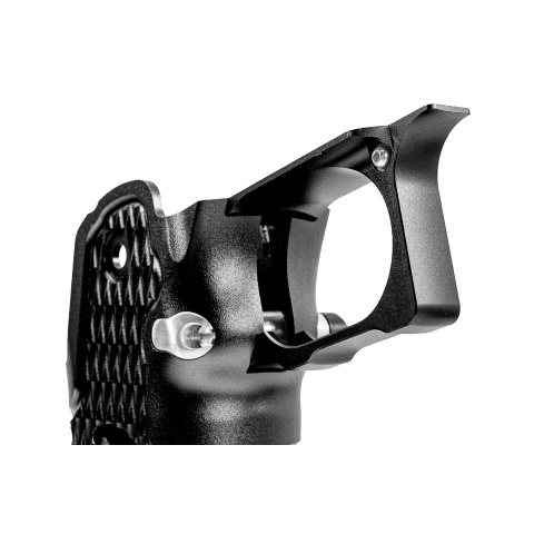 Atlas Custom Works CNC Aluminum Type 9 Grip Kit w/ Magwell Trigger Guard/Housing for Tokyo Marui Hi Capa GBBP Airsoft Pistols - (Black)